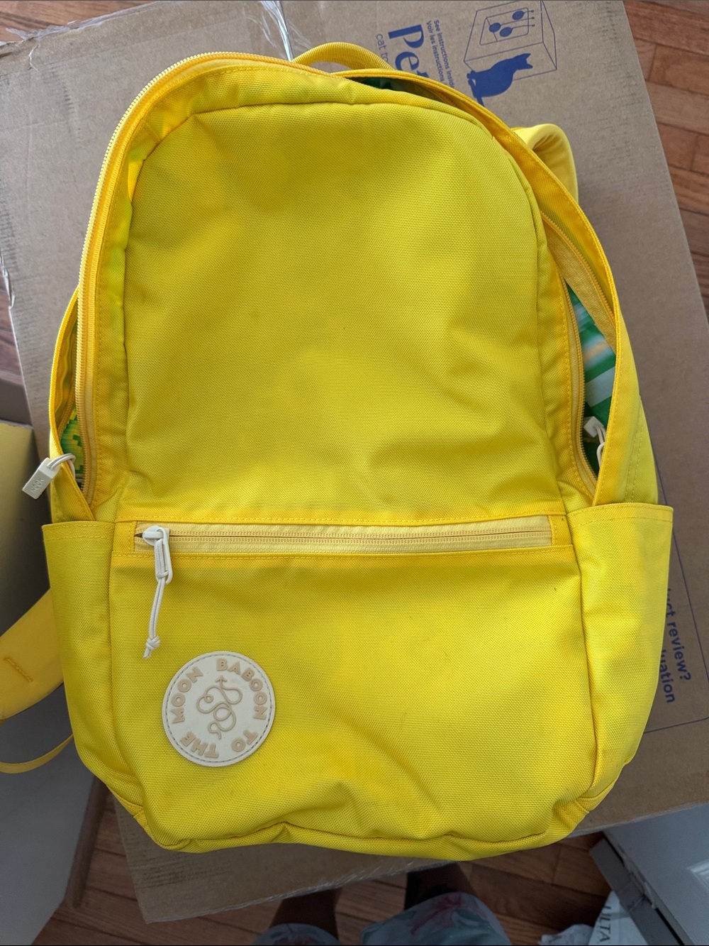 Yellow Baboon To The Moon City Backpack -